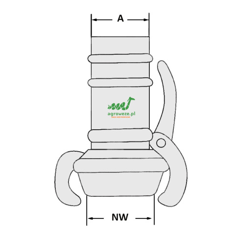 Wtyk Bauer 108/108 do węża Wtyk Bauer 108/108 do węża