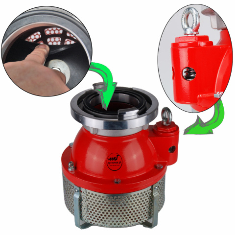Smok ssawny 110 kosz motopompa pompa Smok ssawny 110 kosz motopompa pompa