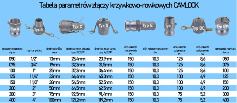 Camlock 4cale zaślepka wtyku polipropylen DC400 Camlock 4cale zaślepka wtyku polipropylen DC400