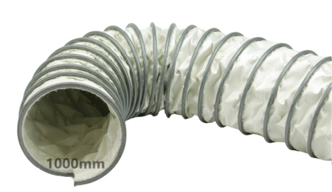Wąż wentylacyjny KLIN płótno szklane +400°C 1000mm Wąż wentylacyjny KLIN płótno szklane +400°C 1000mm