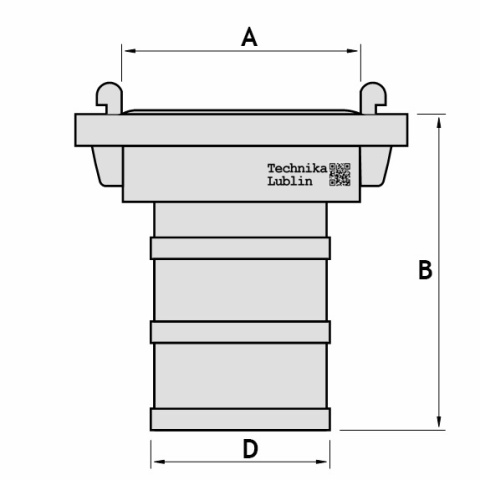 Złącze strażackie125do węża125mm STORZ Złącze strażackie125do węża125mm STORZ