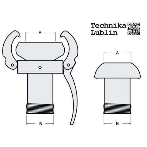 Złącze Perrot żeńskie 50x1.1/2" z gwintem Złącze Perrot żeńskie 50x1.1/2" z gwintem