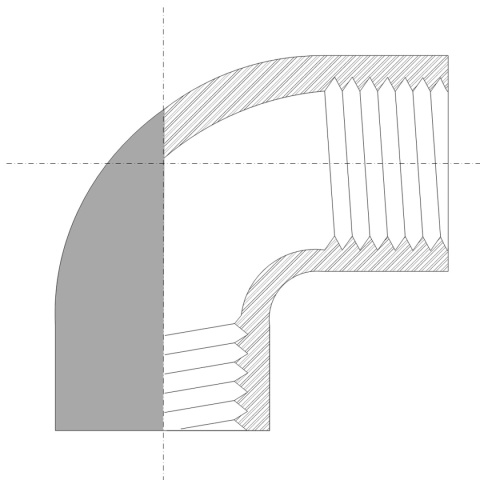 Kolano 1/8" nierdzewne 90st GW/GW Kolano 1/8" nierdzewne 90st GW/GW