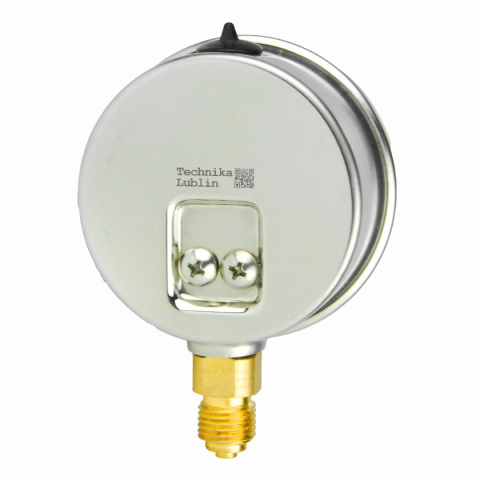 Manometr glicerynowy 0-1bar 1/4"dolny, 63mm Manometr glicerynowy 0-1bar 1/4"dolny, 63mm