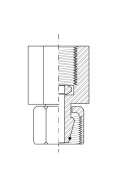 Złącze manometru 1/4" x GW M16x1,5