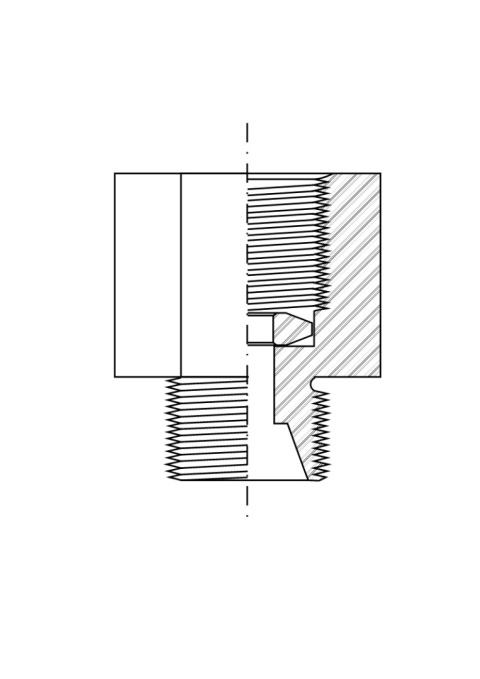 Złącze manometru 1/4" x GZ M16x1,5 Złącze manometru 1/4" x GZ M16x1,5