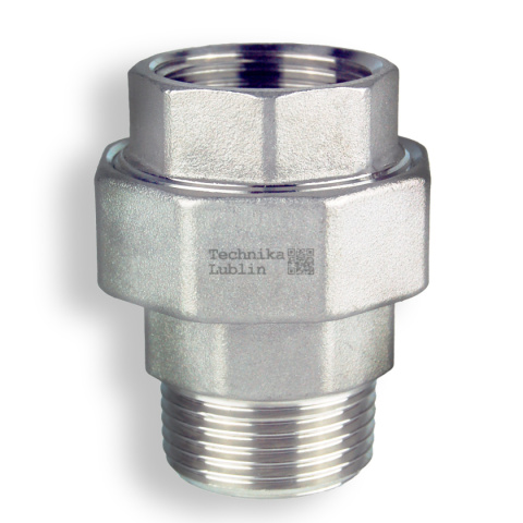 Śrubunek 1/4" nierdzewny, płaski GW/GZ Śrubunek 1/4" nierdzewny, płaski GW/GZ
