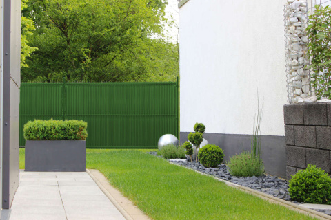 Osłona z listew 123cm standard, do paneli drucianych, zielona Osłona z listew 123cm standard, do paneli drucianych, zielona