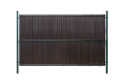 Osłona z listew 123cm standard, do paneli drucianych, ciemny brąz