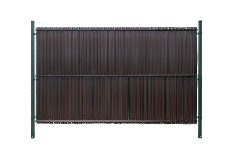 Osłona z listew 173cm standard, do paneli drucianych, ciemny brąz Osłona z listew 173cm standard, do paneli drucianych, ciemny brąz