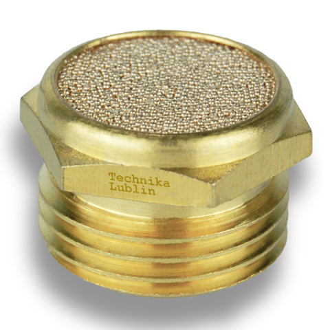 Tłumik hałasu mosiężny płaski 1/2" Tłumik hałasu mosiężny płaski 1/2"