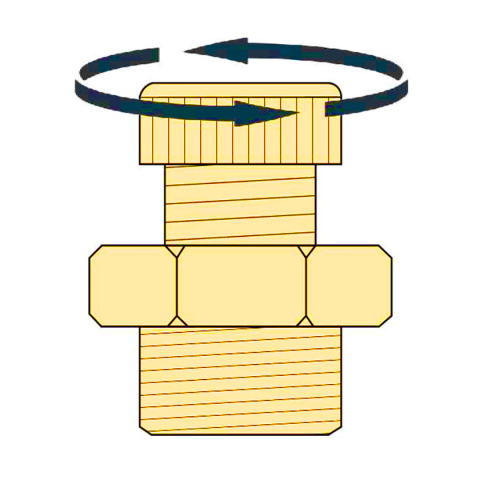 Tłumik hałasu mosiężny regulowany 1/2" Tłumik hałasu mosiężny regulowany 1/2"