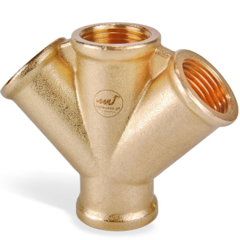 Czwórnik z gwintem wewnętrznym 3/8" GW Czwórnik z gwintem wewnętrznym 3/8" GW