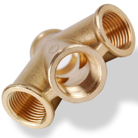 Czwórnik z gwintem wewnętrznym 3/8" GW Czwórnik z gwintem wewnętrznym 3/8" GW