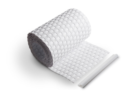 Klipsy do taśmy 19cm, 10szt, białe Klipsy do taśmy 19cm, 10szt, białe