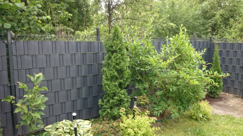 Taśma ogrodzeniowa 26m x 19cm grafitowa Taśma ogrodzeniowa 26m x 19cm grafitowa