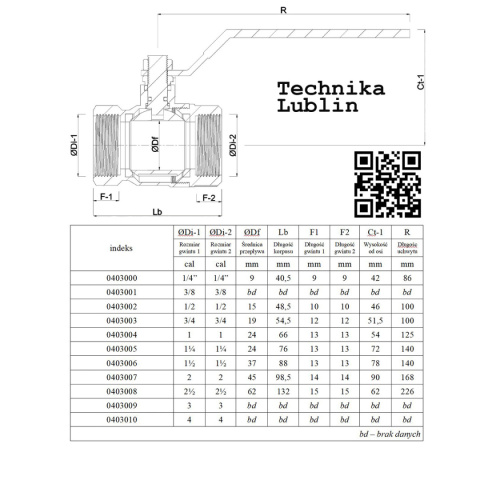 Zawór kulowy 1" GW/GW 25bar Zawór kulowy 1" GW/GW 25bar