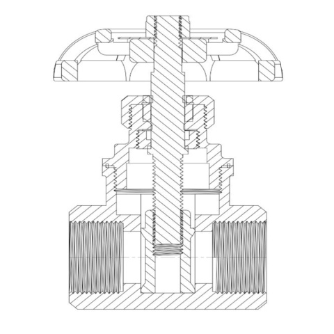 Zasuwa odcinająca 1/2" GW 16bar typ201 Zasuwa odcinająca 1/2" GW 16bar typ201