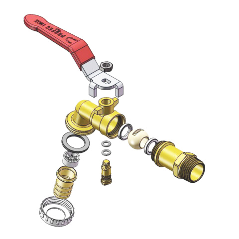 Zawór kulowy wypływowy 3/4" GZ 10bar typ 120 Zawór kulowy wypływowy 3/4" GZ 10bar typ 120