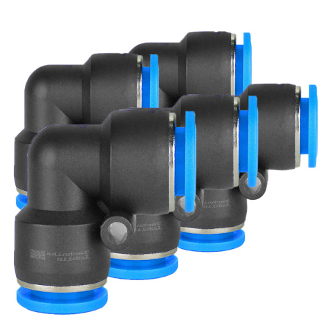 5szt. złączek kątowych 10mm, do pneumatyki 5szt. złączek kątowych 10mm, do pneumatyki