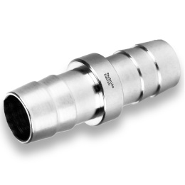 Łącznik węży 12mm mosiądz niklowany