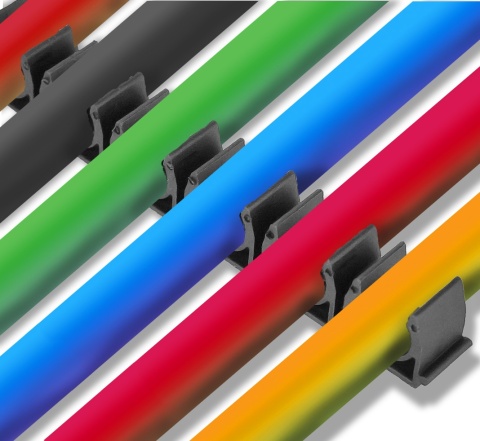 Listwa mocująca przewodu 12mm, 6 gniazd Listwa mocująca przewodu 12mm, 6 gniazd