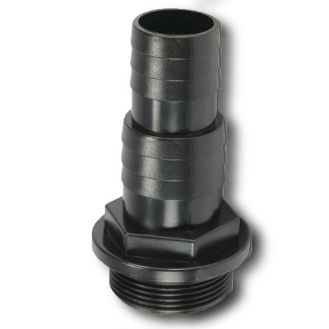 Końcówka węża 32-38mm x gz1.1/2" Polipropylen 6bar Końcówka węża 32-38mm x gz1.1/2" Polipropylen 6bar