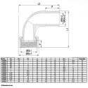 Końcówka węża 90st. 25mm x nakrętka gw 1.1/4" Polipropylen 6bar