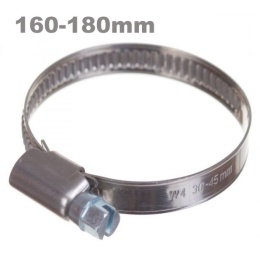 Opaska ślimakowa W4 160-180 nierdzewna