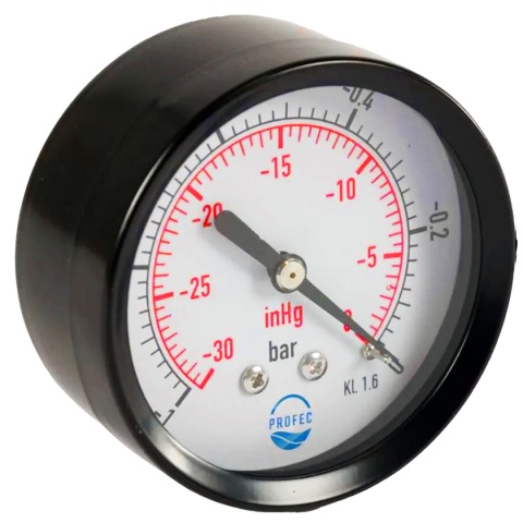 Manometr 0 - 2,5 bar 40mm, suchy, tylny, GZ1/8"