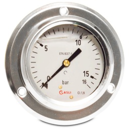 Manometr tablicowy 0 - 16bar 63mm, glicerynowy, tylny, GZ1/4