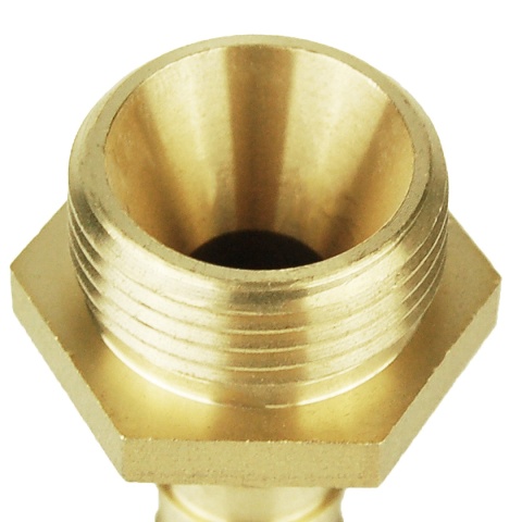 Końcówka na wąż 6mm x 3/8" GZ uszczelnienie stożkowe 40bar Końcówka na wąż 6mm x 3/8" GZ uszczelnienie stożkowe 40bar