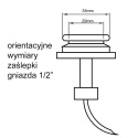 Zaślepka gniazd szybkozłącza czerwona 1"