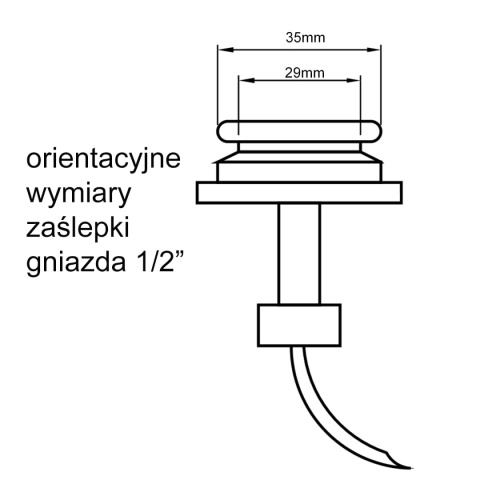 Zaślepka gniazd szybkozłącza czerwona 1" Zaślepka gniazd szybkozłącza czerwona 1"