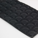 Pas wykładziny gumowej 25x120cm(0,25mb), gr.3mm, molet, metro, w kółka