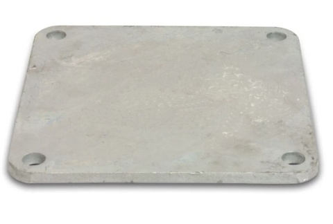 Kołnierz kwadratowy, zaślepiający 8" rozstaw otworów 180x180mm
