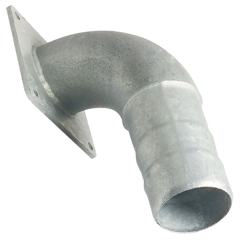 Łuk 90st. kołnierz 5" x króciec węża 125mm