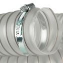 Wąż, rura 63mm x 1m z opaskami, do podajnika pelletu pieca CO Wąż, rura 63mm x 1m z opaskami, do podajnika pelletu pieca CO