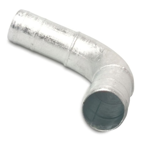 Łuk 90st 2 x króciec węża 125mm