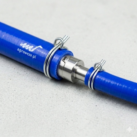 Łącznik redukcyjny węża 10/8mm aluminiowy