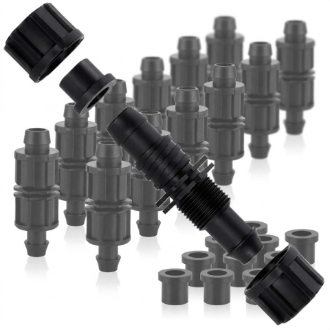 10szt. wpinek 15mm do rury 16mm, wciskane do nawodnień