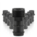 10szt. złączek prostych do rury 16mm - GZ1/2", wciskane do nawodnień