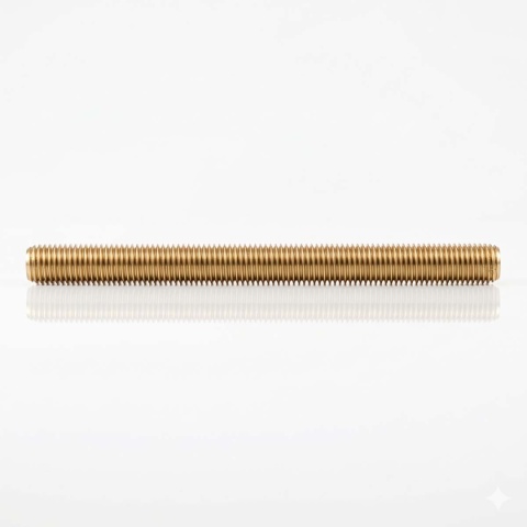 Rura mosiężna 1.1/2" L-1000mm 40bar, cała gwintowana