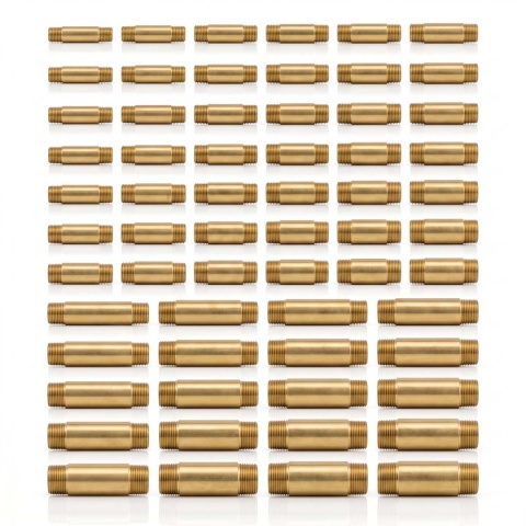 Sztucer mosiężny 3/4" L-40mm 40bar, rura gwintowana obustronnie