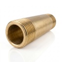 Sztucer mosiężny 3/4" L-120mm 40bar, rura gwintowana obustronnie