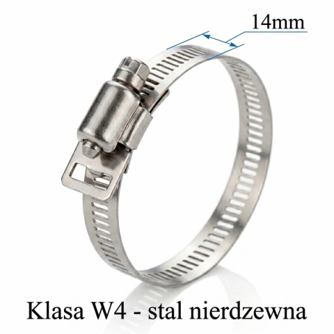 Zamek taśmy do opasek ślimakowych W4 14mm