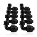 10szt kolanek QJ z gwintem 1/2" do rury 20mm, z nakrętkami