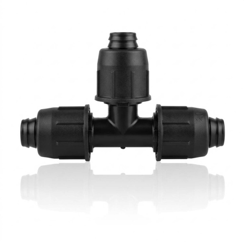10szt trójników QJ do rur 32mm, z nakrętkami