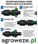 10szt. wpinek 17x15 z gumką, do taśmy kroplującej